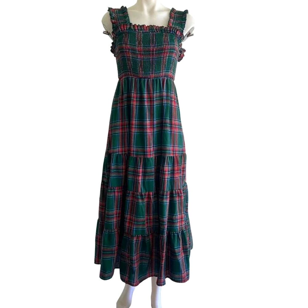Tartan Plaid CottageCore Dress M NWOT
